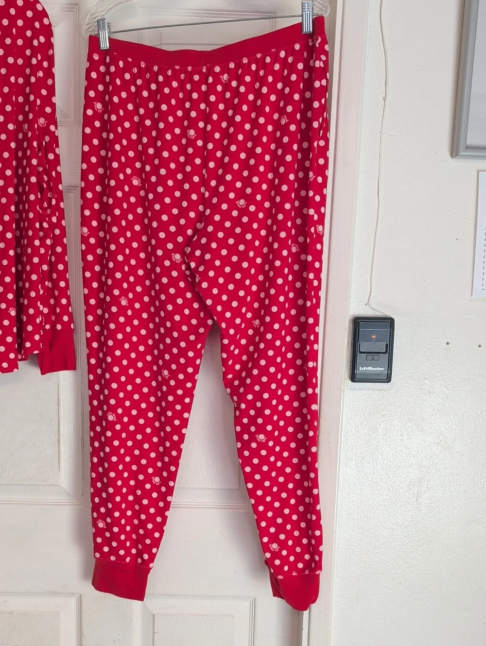 kate spade Red and White Polka Dot Pajama Set - Long Sleeve Top & Pants XL